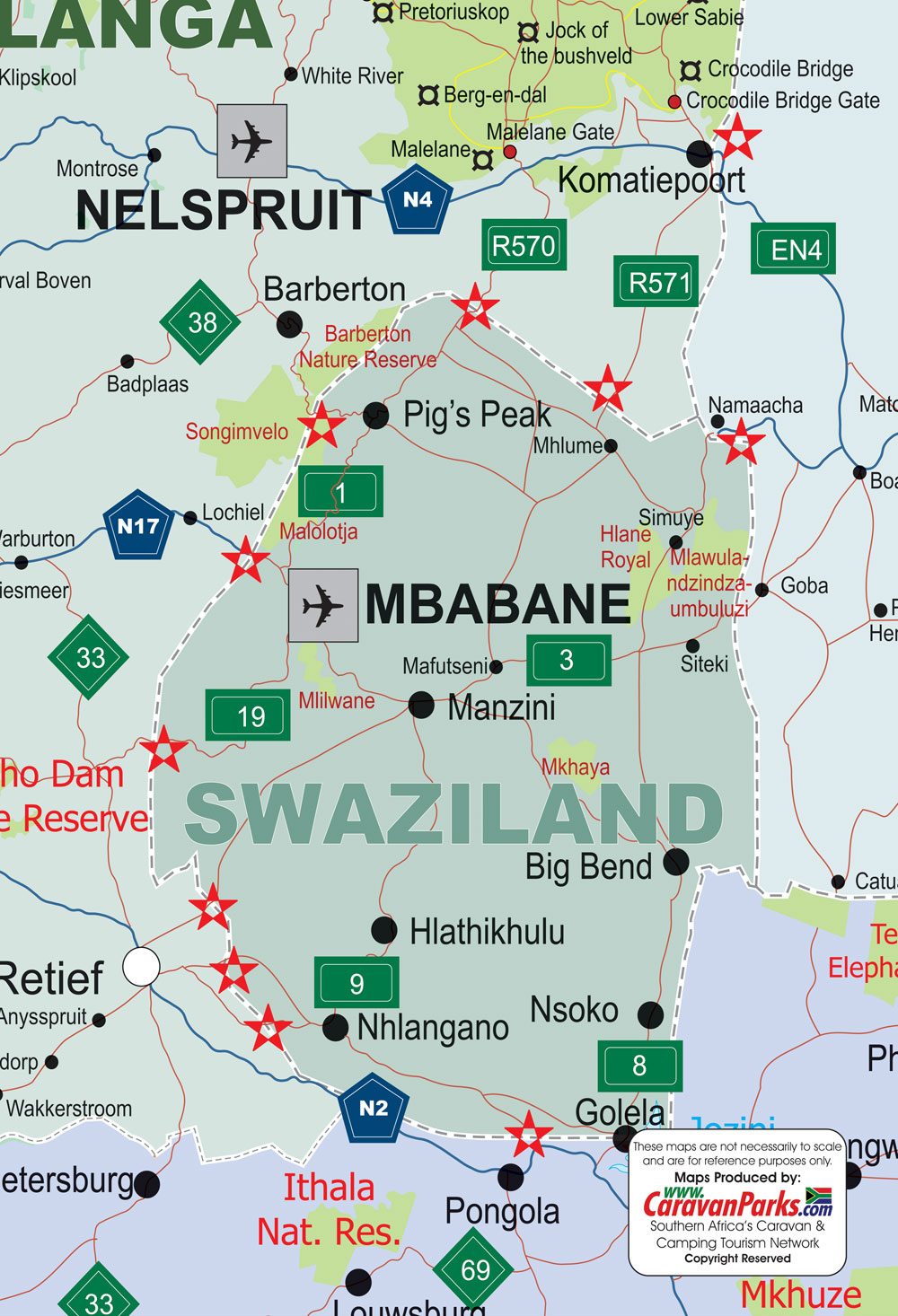 [Update] Bản đồ Eswatini (tên cũ: Swaziland) (Eswatini Map) phóng to năm 2022 19