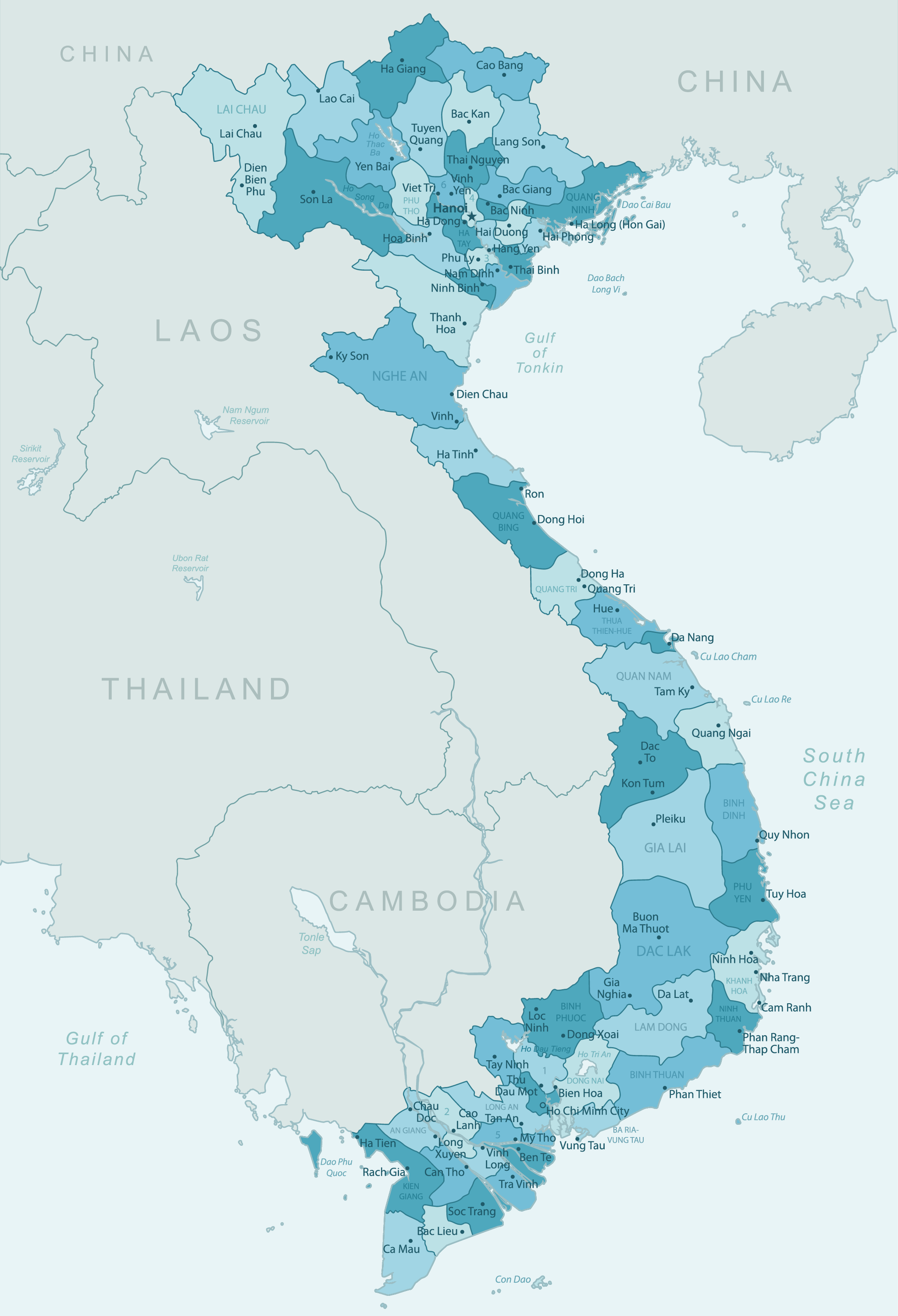 Update Bản đồ Việt Nam phóng to, 64 tỉnh, thành phố [hienthinam] 16