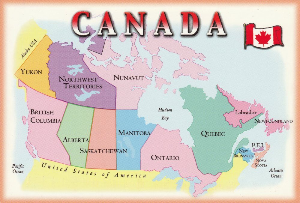 Canada là một liên bang gồm có mười tỉnh và ba lãnh thổ