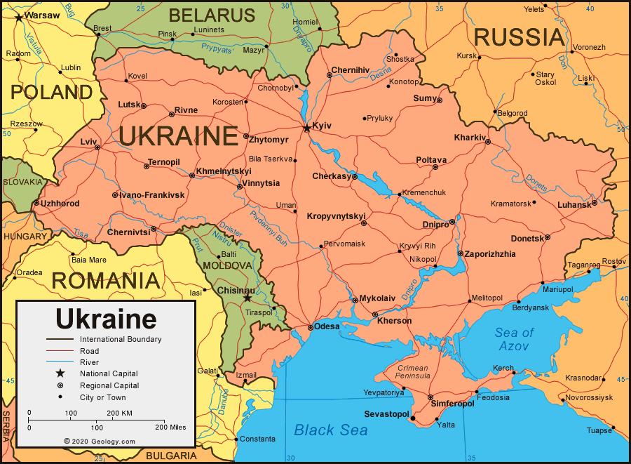 [Update] Bản đồ hành chính đất nước Ukraina (Ukraina Map) phóng to năm 2022 13