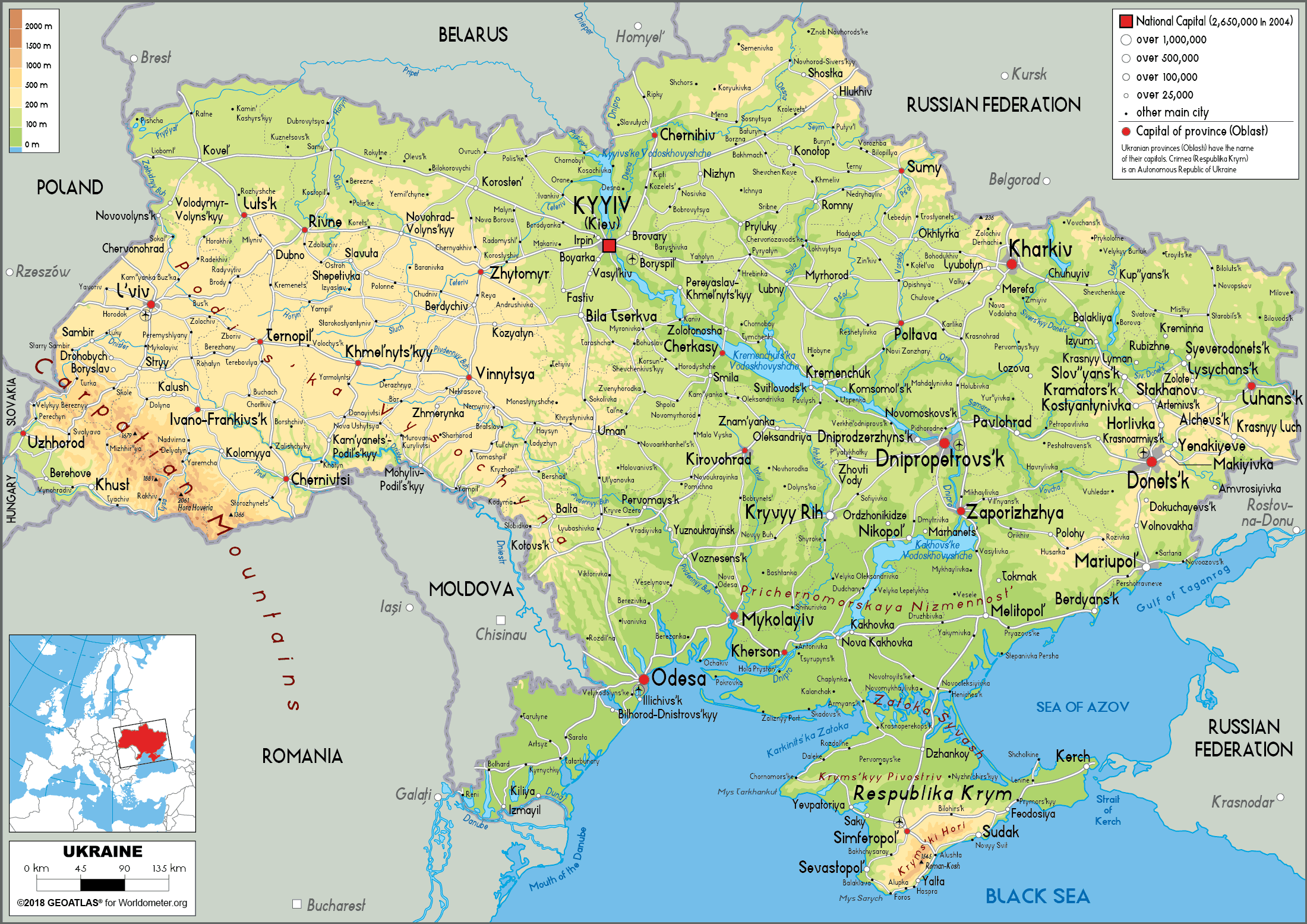 [Update] Bản đồ hành chính đất nước Ukraina (Ukraina Map) phóng to năm 2022 17