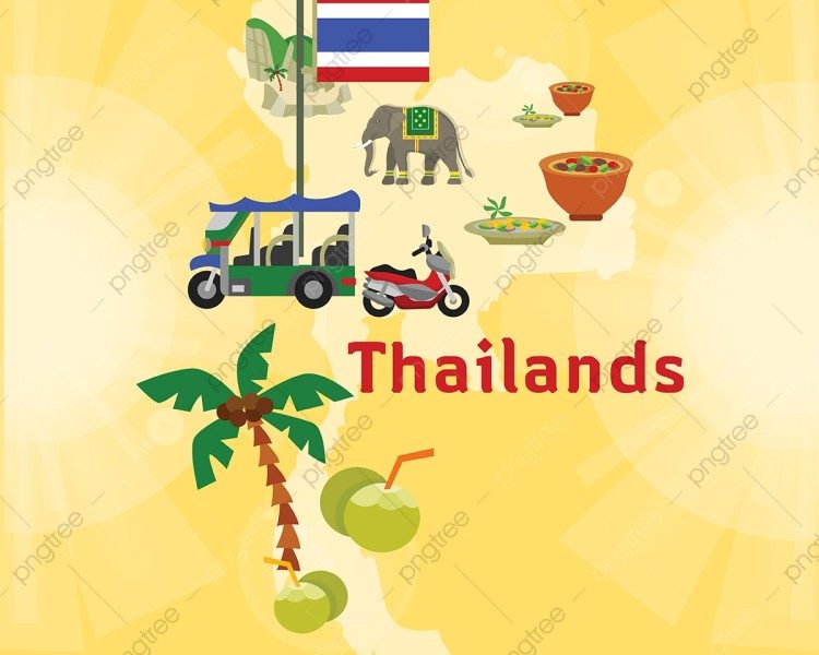 [Update] Bản đồ Thái Lan (Kingdom of Thailand) khổ lớn phóng to năm [hienthinam] 3