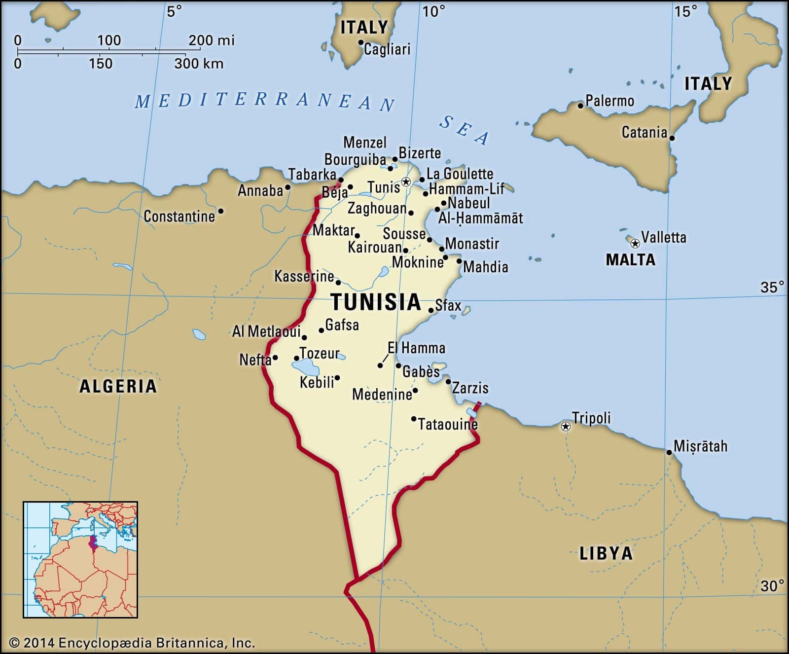 [Update] Bản đồ hành chính đất nước Tunisia (Tunisia Map) phóng to năm 2022 13