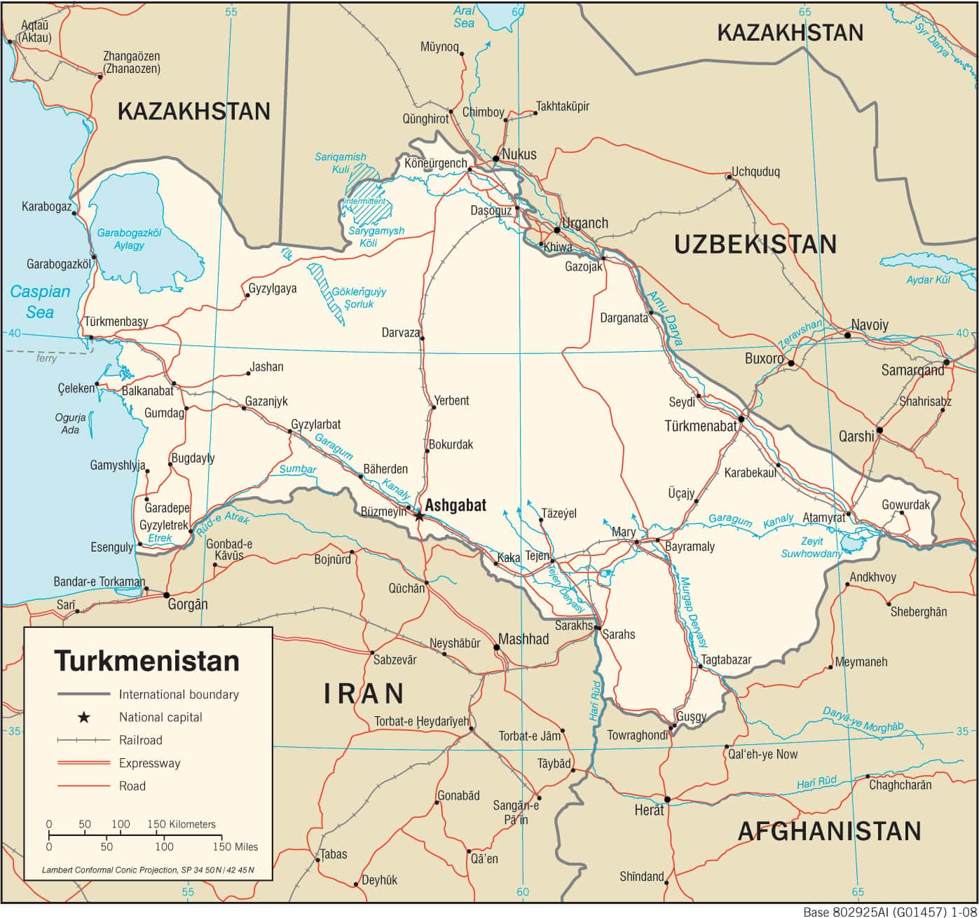 [Update] Bản đồ hành chính đất nước Turkmenisan (Turkmenisan Map) phóng to năm 2022 21