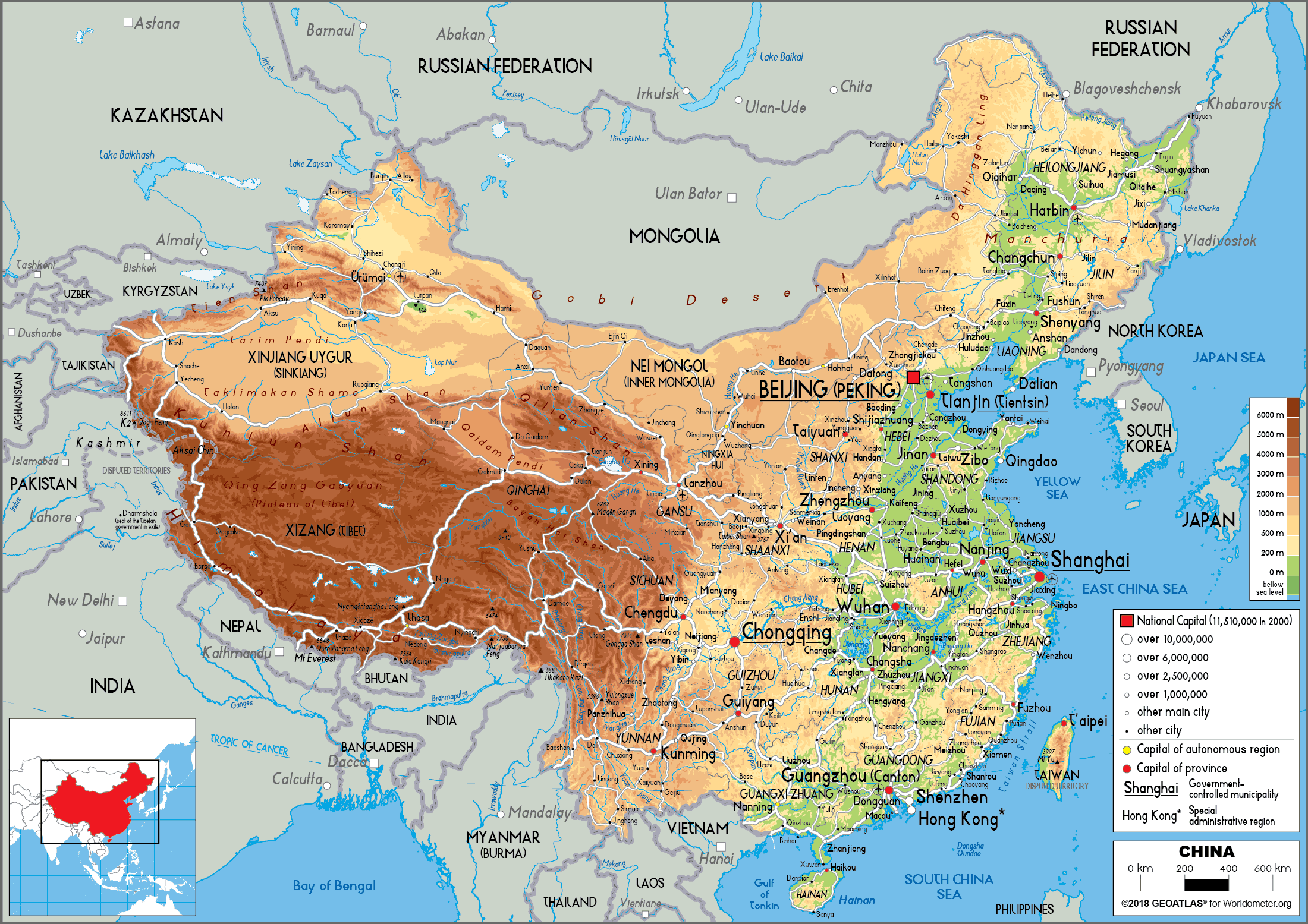 [Update] Bản đồ Trung Quốc (China) khổ lớn phóng to năm 2022 37