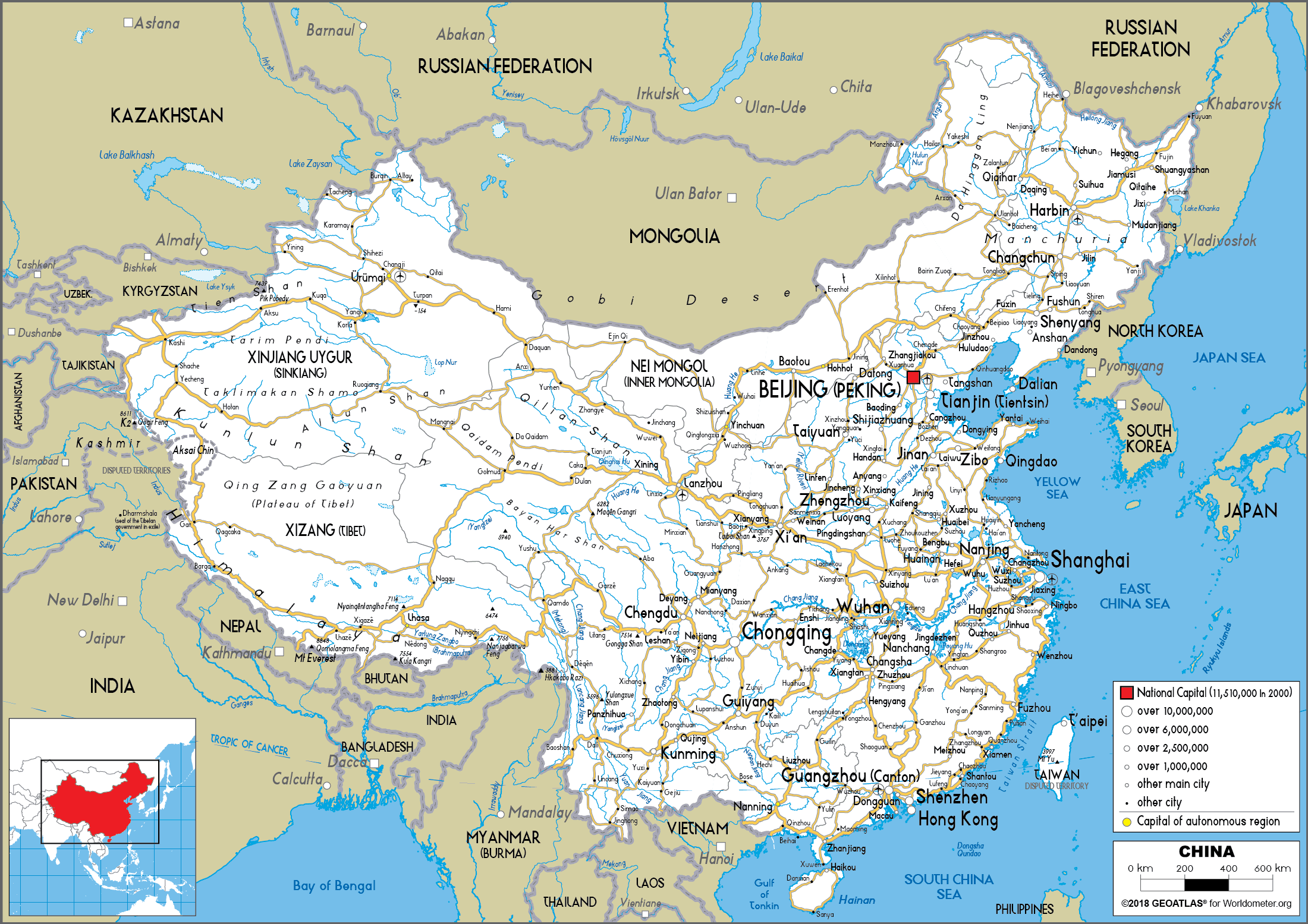 [Update] Bản đồ Trung Quốc (China) khổ lớn phóng to năm 2022 39