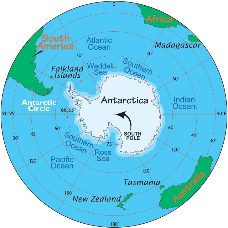 [Update] Bản đồ các nước Châu Nam Cực (Antarctica Map) phóng to năm 2022 10