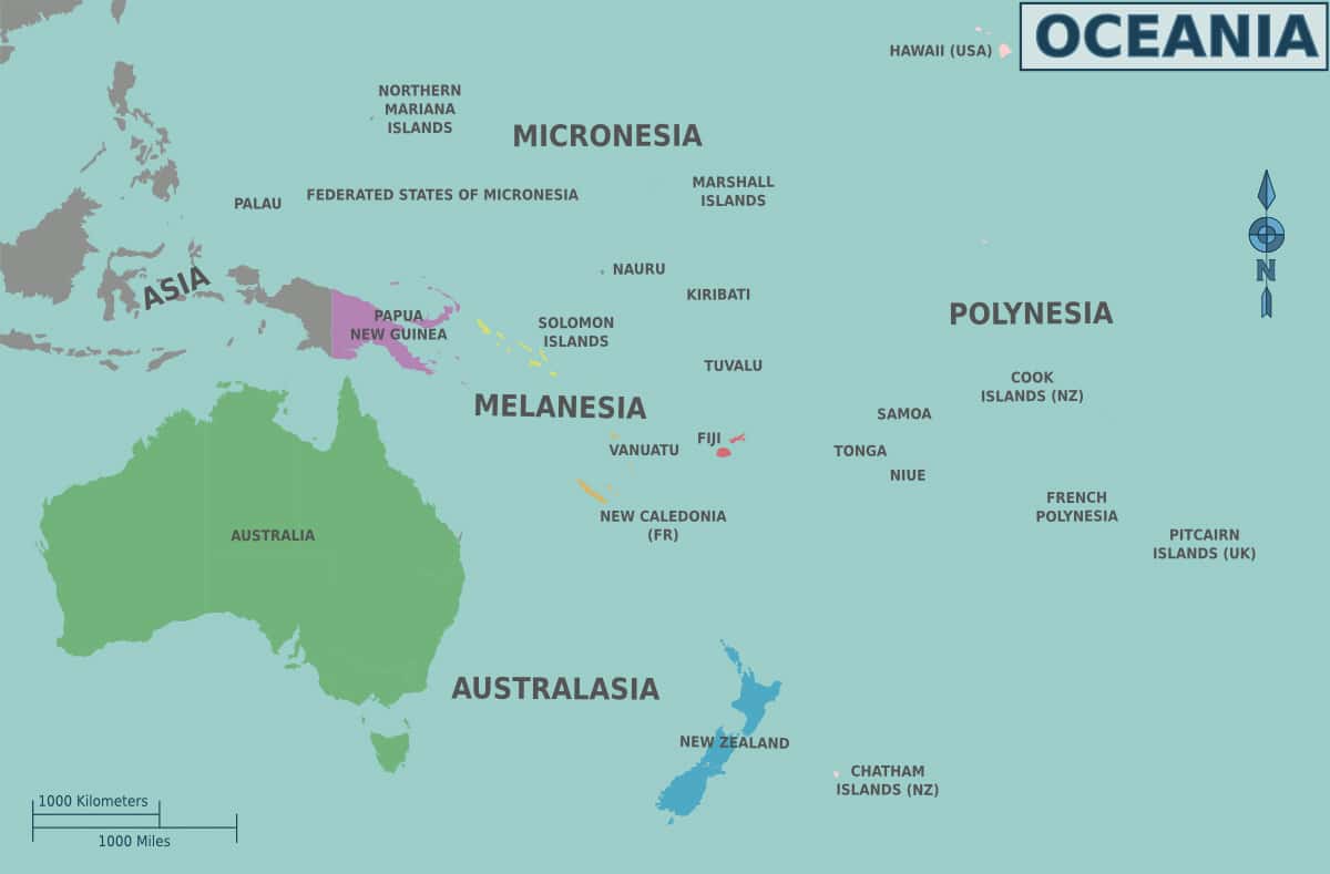 [Update] Bản đồ các nước Châu Đại Dương (Châu Úc) khổ lớn năm 2022 11