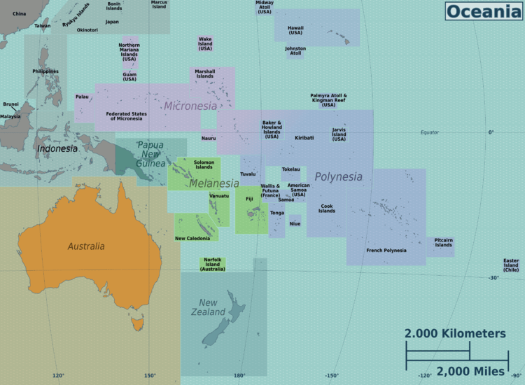 [Update] Bản đồ các nước Châu Đại Dương (Châu Úc) khổ lớn năm 2022 12