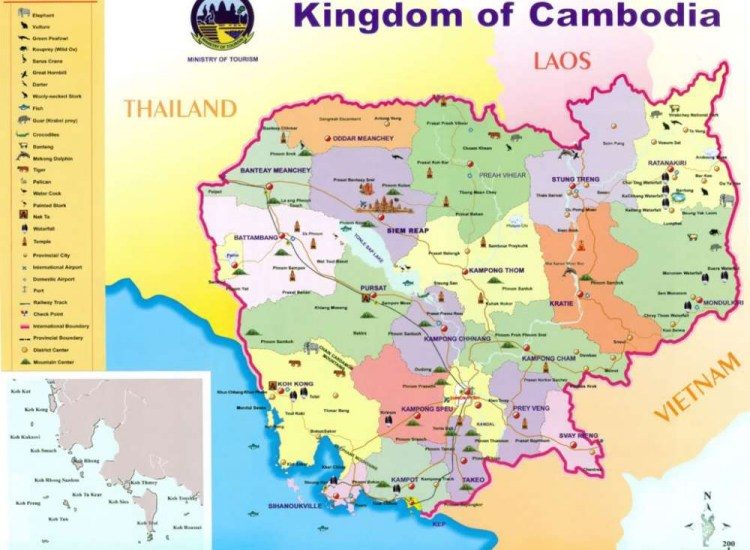[Update] Bản đồ Campuchia (Cam-pu-chia) khổ lớn phóng to năm 2022 6