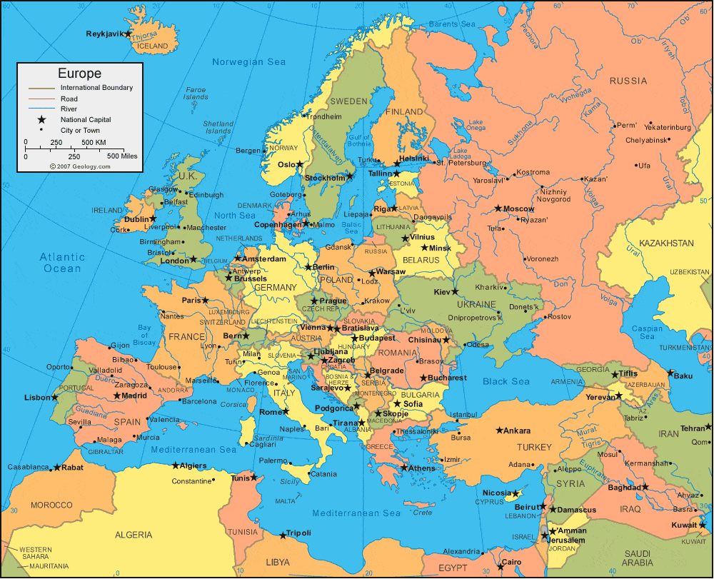 [Update] Bản đồ Châu Âu (Europe Map) khổ lớn phóng to năm 2022 20
