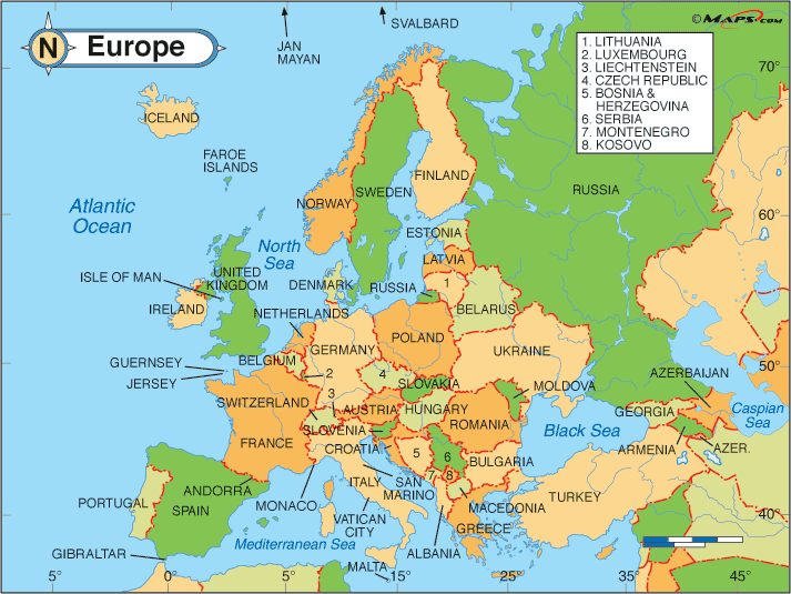 [Update] Bản đồ Châu Âu (Europe Map) khổ lớn phóng to năm 2022 21