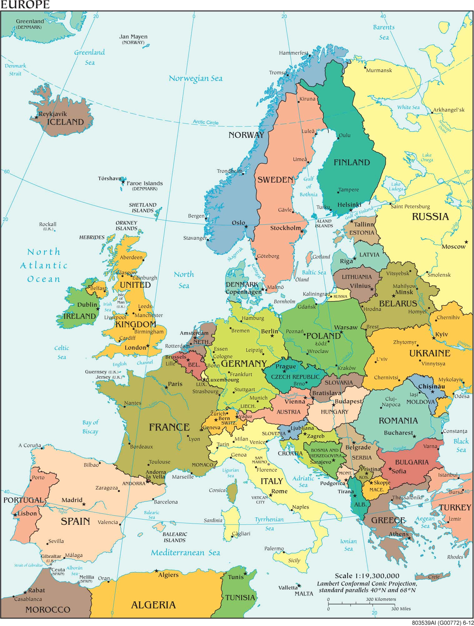 [Update] Bản đồ Châu Âu (Europe Map) khổ lớn phóng to năm 2022 22