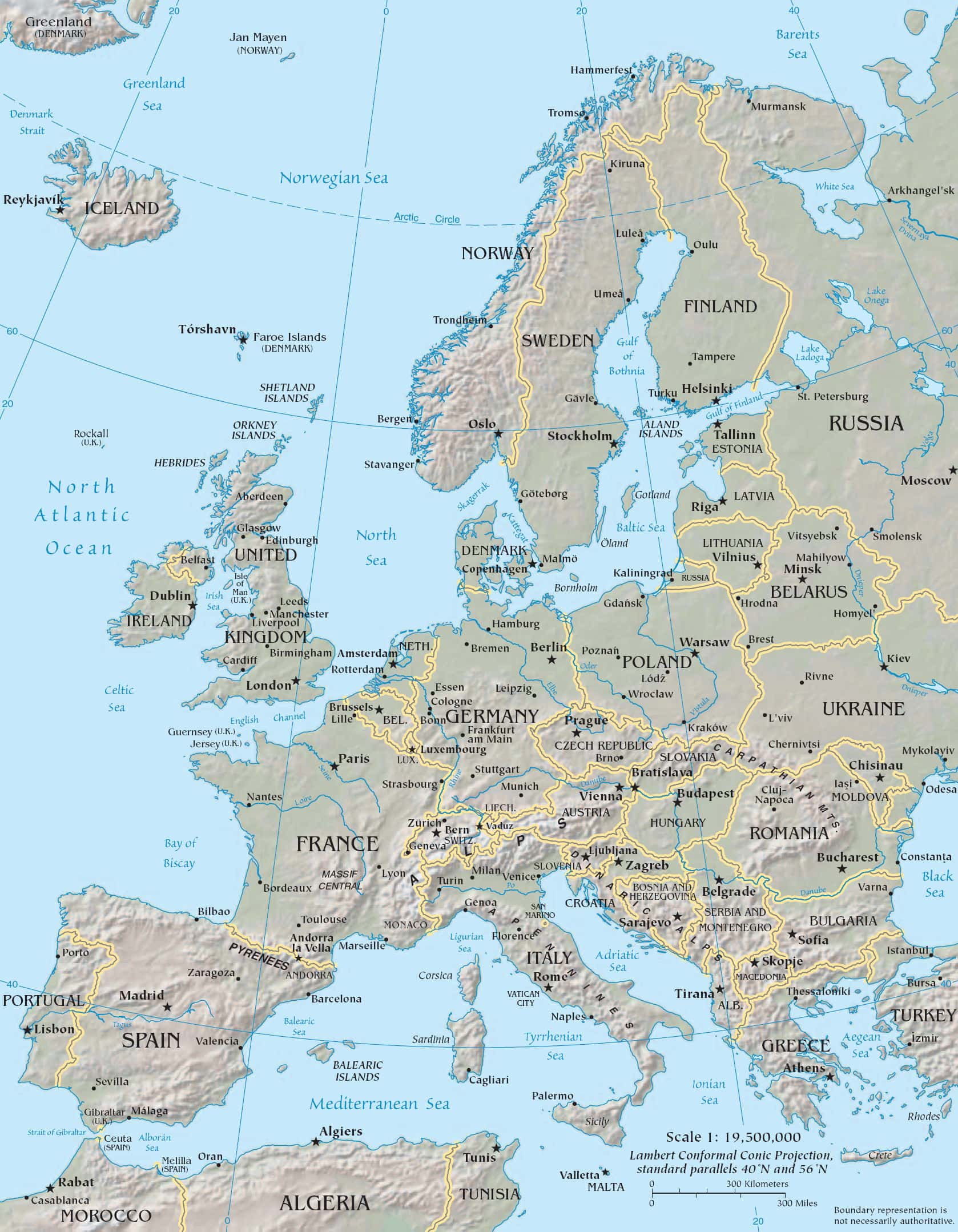 [Update] Bản đồ Châu Âu (Europe Map) khổ lớn phóng to năm 2022 24