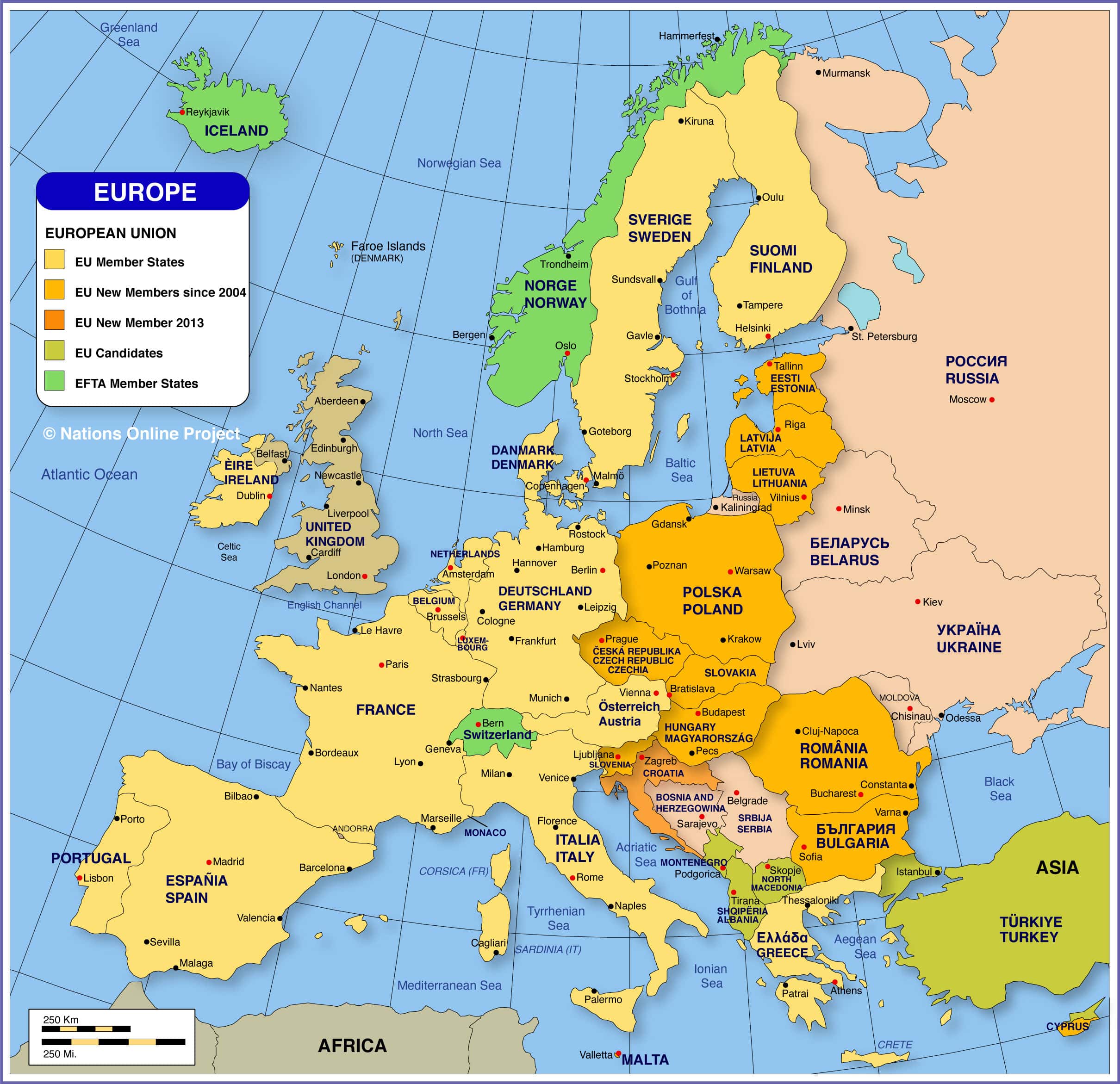[Update] Bản đồ Châu Âu (Europe Map) khổ lớn phóng to năm 2022 25