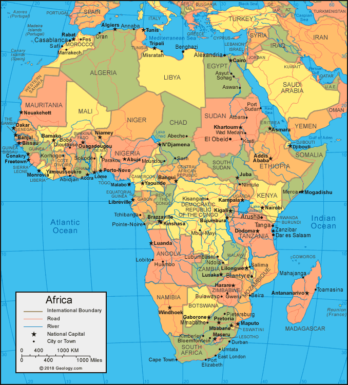 [Update] Bản đồ các nước Châu Phi (Africa Map) phóng to năm 2022 19