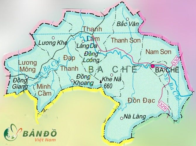 Bản đồ hành chính Huyện Ba Chẽ