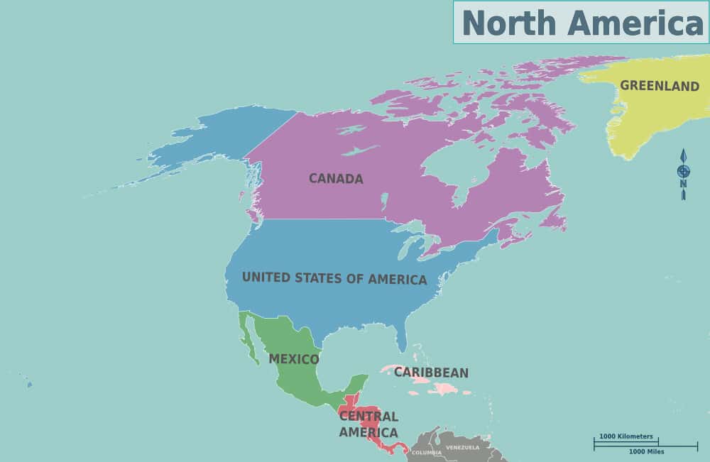 [Update] Bản đồ Châu Bắc Mỹ (North America Map) phóng to năm 2022 14