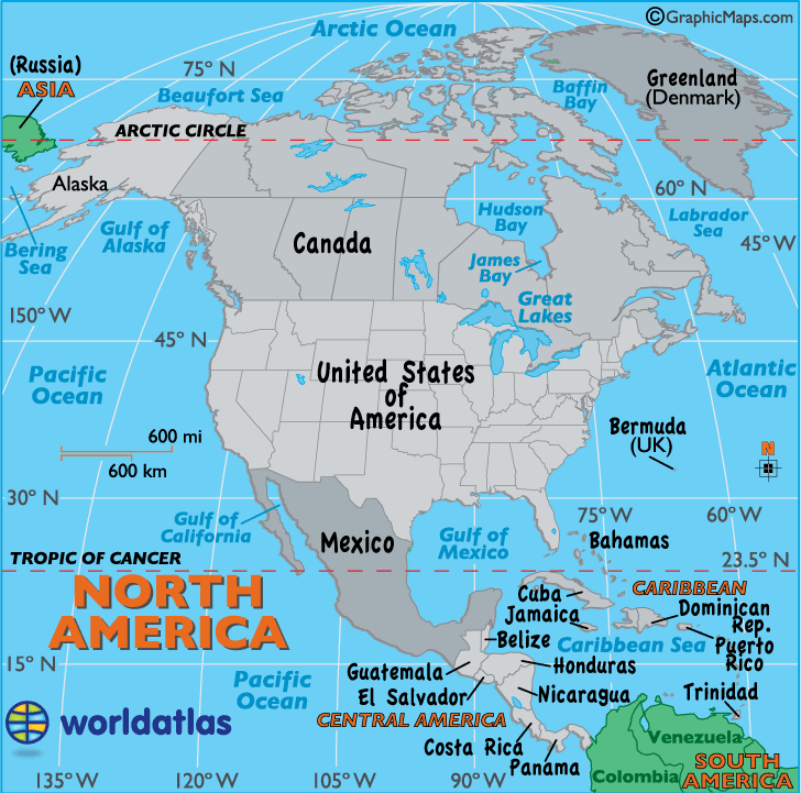 [Update] Bản đồ Châu Bắc Mỹ (North America Map) phóng to năm 2022 15