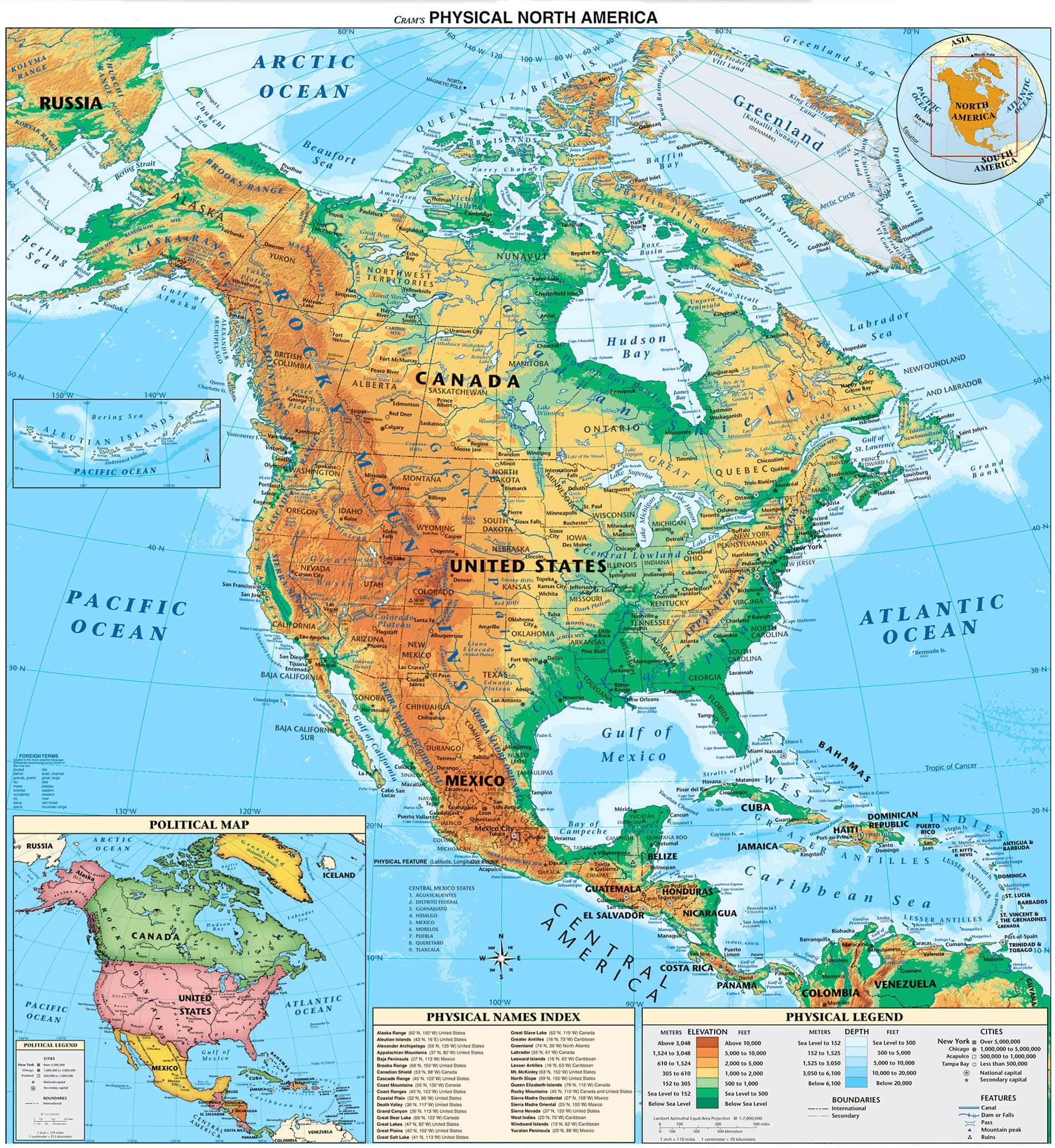 [Update] Bản đồ Châu Bắc Mỹ (North America Map) phóng to năm 2022 19