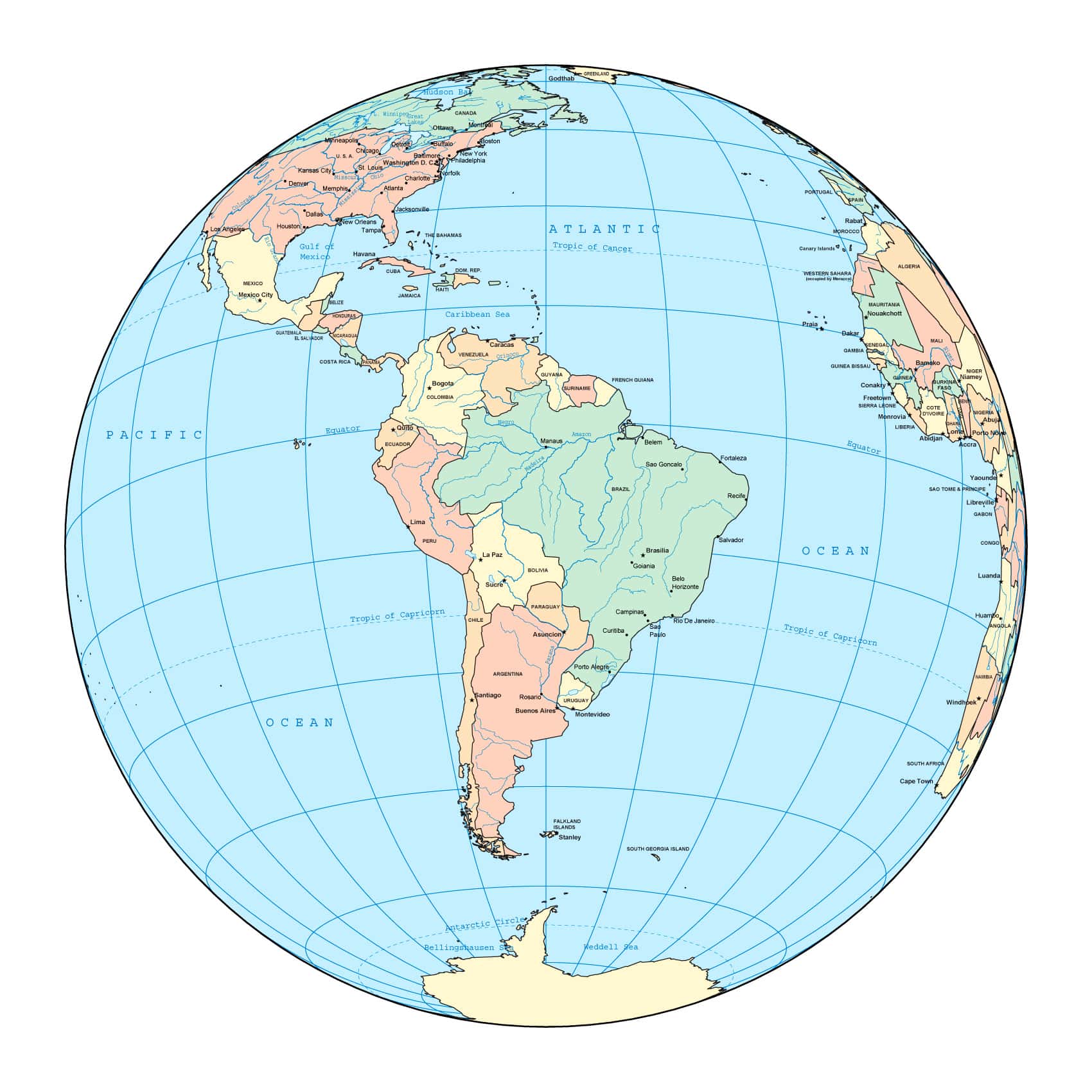 Bản đồ châu Nam Mỹ (Nam Mĩ) mới nhất năm [hienthinam] 23