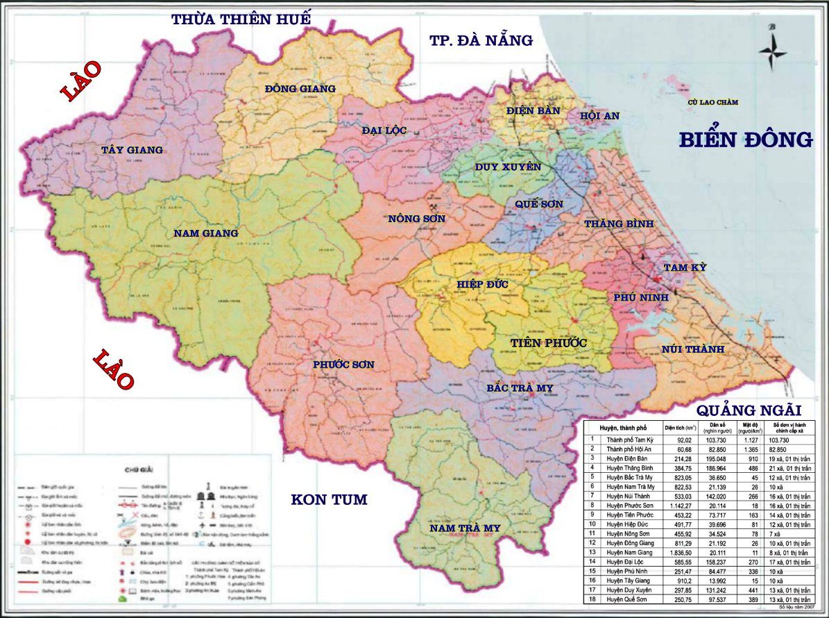 [Update] Bản đồ hành chính tỉnh Quảng Nam năm [hienthinam] 4