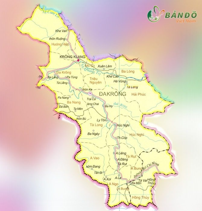 Bản đồ hành chính Huyện Đakrông