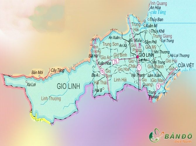 Bản đồ hành chính Huyện Gio Linh