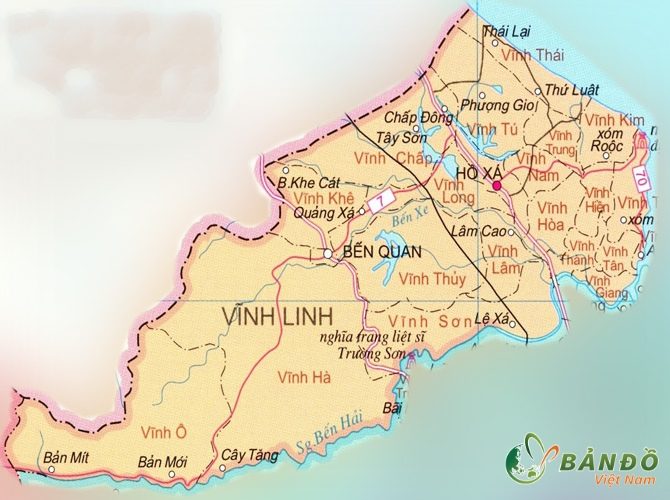 Bản đồ hành chính Huyện Vĩnh Linh