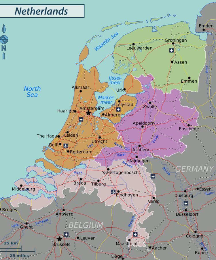  Bản đồ Hà Lan