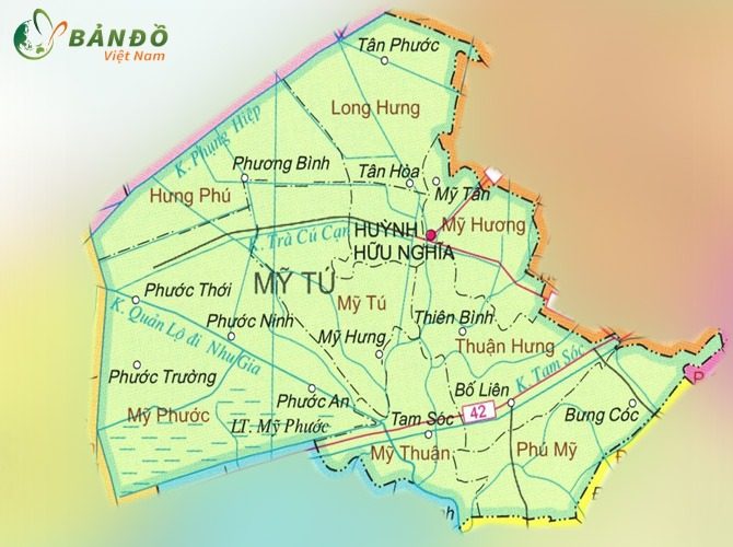 Bản đồ hành chính Huyện Cù Lao Dung    