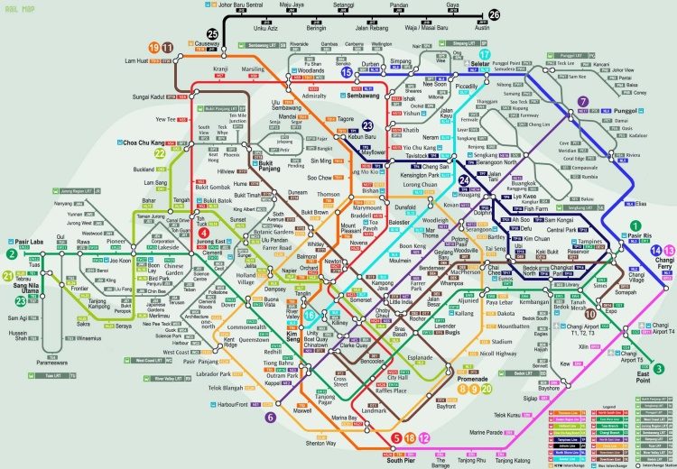  Bản đồ du lịch Singapore