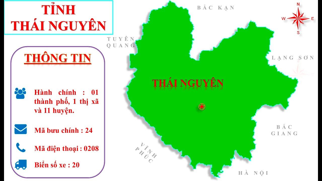 [Update] Bản đồ hành chính tỉnh Thái Nguyên khổ lớn năm [hienthinam] 2